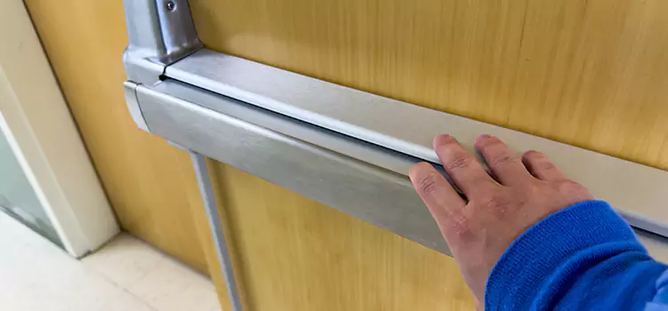 Installing a Push Bar on a Door East Meadow